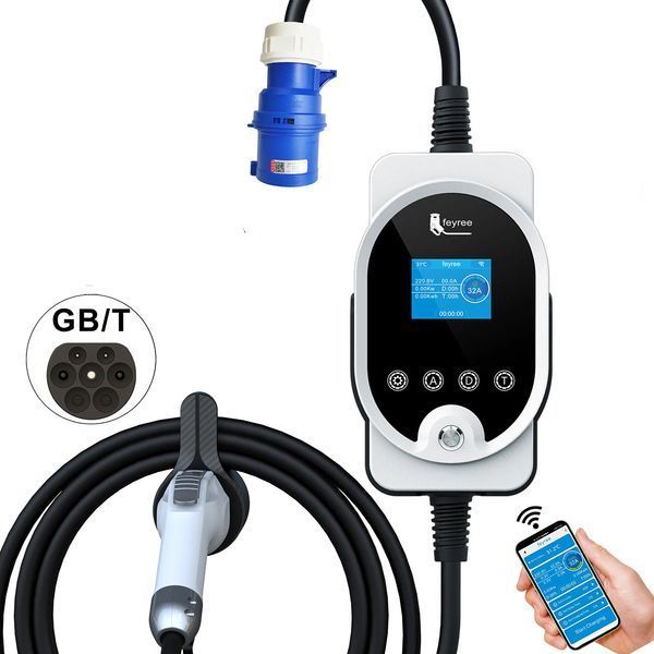 Зарядка для електромобіля GB/T AC 7,4 кВт 32A1-фаза Wi-Fi Master FEYREE (FY7-32-1PH-GB/T-M8) FY7-32-1PH-GB/T-M8 фото