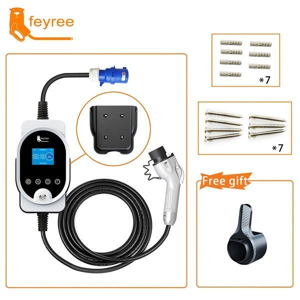 Зарядка для електромобіля GB/T AC 7,4 кВт 32A1-фаза Wi-Fi Master FEYREE (FY7-32-1PH-GB/T-M8) FY7-32-1PH-GB/T-M8 фото
