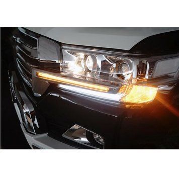 Вії фар на з LED на Toyota Land Cruiser 200 (2016-2024) компл. 1234 Upgrade cj-lc17-022 фото