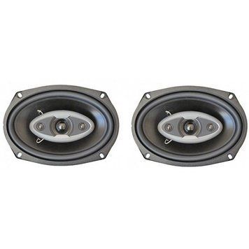 Динаміки коаксіальні 4-смугові 6x9" (15х23 см) 320 Вт чорні (2 шт) CB-694 Calcell 10190459 фото