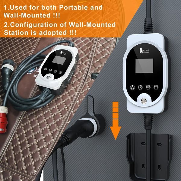 Зарядка для електромобіля Type 1 7.4 кВт 32A 1-фаза Wi-Fi Master FEYREE (FY7-32-1PH-TP1-M8) FY7-32-1PH-TP1-M8 фото