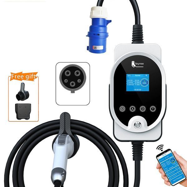 Зарядка для електромобіля Type 1 7.4 кВт 32A 1-фаза Wi-Fi Master FEYREE (FY7-32-1PH-TP1-M8) FY7-32-1PH-TP1-M8 фото