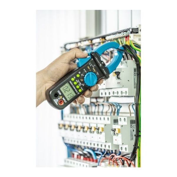 Мультиметр цифровий 0-600В з струмовими кліщами Hogert HT1E621 фото