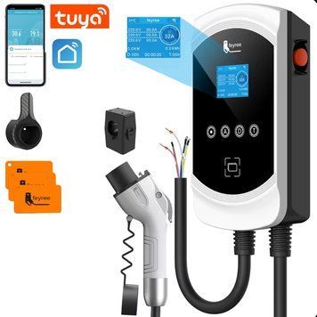 Зарядка для електромобіля GB/T AC 7,4 кВт 32A1-фаза Gemini Wi-Fi DLB FEYREE (FY7-32-1PH-GB/T-CS-G) FY7-32-1PH-GB/T-CS-G фото