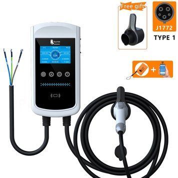 Зарядка для електромобіля Type 1 7.4 кВт 32А 1-фаза Wi-Fi Pisces FEYREE (FY7-32-1PH-TP1-CS-PI) FY7-32-1PH-TP1-CS-PI фото