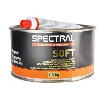 Шпаклівка із затверджувачем 1.8кг SOFT Spectral 81245 фото